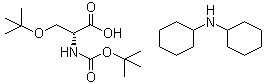 structure of CAS# 248921-67-7, N-[叔丁氧羰基]-O-叔丁基-D-丝氨酸二环己基铵盐