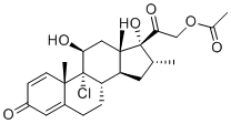 structure of CAS# 24916-91-4, Icomethasone 21-Acetate