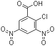 CAS 登录号：2497-91-8, 2-氯-3,5-二硝基苯甲酸