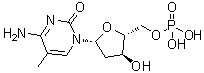structure of CAS# 2498-41-1, 5-Methyldeoxycytidylic acid