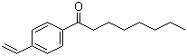 structure of CAS# 24993-87-1, 4-Octanoyl-1-vinylbenzene