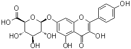 CAS 登录号：249938-52-1, 山柰酚 7-葡糖苷酸