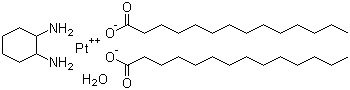 CAS # 250159-48-9, Miriplatin hydrate, (SP-4-2)-[(1R,2R)-1,2-Cyclohexanediamine-kN,kN']bis(tetradecanoato-kO)platinum monohydrate