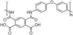 Poly(pyromellitic dianhydride-co-4,4'-oxydianiline) molecular structure (CAS 25038-81-7)