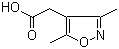 CAS # 2510-27-2, (3,5-Dimethylisoxazol-4-yl)acetic acid