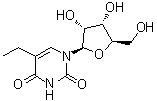 CAS # 25110-76-3, 5-Ethyluridine, 5-Ethyluracil 1-beta-D-ribofuranoside