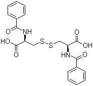 structure of CAS# 25129-20-8, N,N'-Dibenzoyl-L-cystine