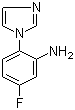 structure of CAS# 251649-52-2, 5-氟-2-(咪唑-1-基)苯胺