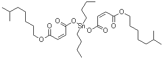 CAS 登录号：25168-21-2, 二丁基锡 双(异辛基马来酸酯)