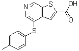 CAS 登录号：251992-65-1, 4-[(4-甲基苯基)硫基]噻吩并[2,3-c]吡啶-2-羧酸