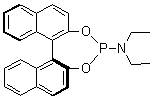 structure of CAS# 252288-04-3, (11bS)-N,N-二乙基联萘并[2,1-d:1',2'-f][1,3,2]二氧磷杂七环-4-胺