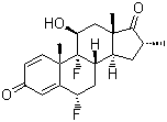 CAS # 25256-97-7, (6a,11b,16a)-6,9-Difluoro-11-hydroxy-16-methylandrosta-1,4-diene-3,17-dione