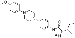 structure of CAS# 252964-68-4, 2,4-二氢-4-[4-[4-(4-甲氧基苯基)-1-哌嗪基]苯基]-2-(1-甲基丙基)-3H-1,2,4-三唑-3-酮