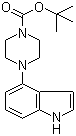 structure of CAS# 252978-89-5, 1-(1-叔丁氧羰基)-4-(4-吲哚基)哌嗪