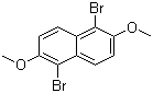 structure of CAS# 25315-06-4, 1,5-二溴-2,6-二甲氧基萘