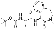 CAS # 253324-93-5, N-[(1S)-1-Methyl-2-oxo-2-[[(1S)-2,3,4,5-tetrahydro-3-methyl-2-oxo-1H-3-benzazepin-1-yl]amino]ethyl]carbamic acid 1,1-dimethylethyl ester