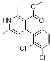 structure of CAS# 253597-20-5, 4-(2,3-二氯苯基)-1,4-二氢-2,6-二甲基-3-吡啶羧酸甲酯