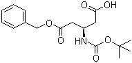 Boc-L-beta-glutamic acid 5-benzyl ester molecular structure (CAS 254101-10-5)