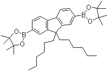 structure of CAS# 254755-24-3, 9,9-二己基芴-2,7-双(硼酸频哪醇酯)