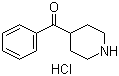 structure of CAS# 25519-80-6, 4-苯甲酰基哌啶盐酸盐