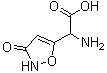 CAS 登录号：2552-55-8, alpha-氨基-2,3-二氢-3-氧代-5-异恶唑乙酸