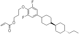 CAS 登录号：255386-69-7, 2-丙烯酸 3-[2,6-二氟-4-[(反式,反式)-4'-丙基[1,1'-联环己基]-4-基]苯氧基]丙基酯