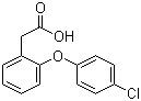 structure of CAS# 25563-04-6, 2-(4-Chlorophenoxy)phenylacetic acid