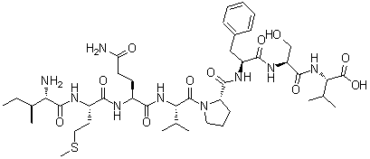 CAS # 255710-51-1, L-Isoleucyl-L-methionyl-L-glutaminyl-L-valyl-L-prolyl-L-phenylalanyl-L-seryl-L-valine