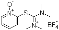 structure of CAS# 255825-38-8, 2-(1-氧化吡啶-2-基)-1,1,3,3-四甲基异硫脲四氟硼酸盐