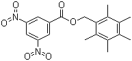 CAS 登录号：25651-71-2, 2,3,4,5,6-五甲基苄醇 3,5-二硝基苯甲酸酯