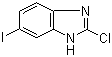 structure of CAS# 256518-97-5, 2-氯-6-碘-1H-苯并咪唑