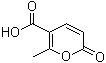 structure of CAS# 25683-10-7, 6-甲基-2-氧代-2H-吡喃-5-羧酸