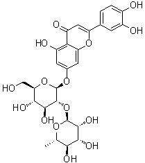 structure of CAS# 25694-72-8, 忍冬甙