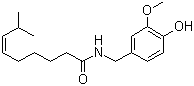 CAS 登录号：25775-90-0, (Z)-辣椒素, (Z)-辣椒碱, (Z)-N-(4-羟基-3-甲氧基苄基)-8-甲基-6-壬烯酰胺