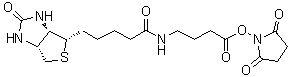 structure of CAS# 258289-54-2, (3aS,4S,6aR)-N-[4-[(2,5-二氧代-1-吡咯烷基)氧基]-4-氧代丁基]六氢-2-氧代-1H-噻吩并[3,4-d]咪唑-4-戊酰胺