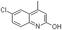 structure of CAS# 2585-04-8, 6-氯-2-羟基-4-甲基喹啉