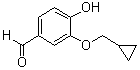 structure of CAS# 25934-52-5, 3-环丙基甲氧基-4-羟基苯甲醛