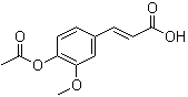 structure of CAS# 2596-47-6, 3-甲氧基-4-乙酰氧基肉桂酸