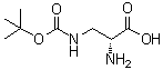 structure of CAS# 259825-43-9, 3-[[叔丁氧羰基]氨基]-D-丙氨酸