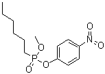 structure of CAS# 259827-72-0, Hexylphosphonic acid methyl 4-nitrophenyl ester