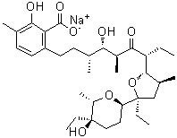 structure of CAS# 25999-20-6, Lasalocid sodium