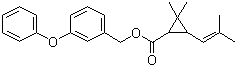 CAS 登录号：26002-80-2, 苯醚菊酯, 酚丁灭虱, 2,2-二甲基-3-(2-甲基-1-丙烯基)环丙烷羧酸 3-苯氧基苄酯