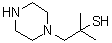 CAS # 260268-16-4, 2-Methyl-1-piperazinylpropan-2-thiol, alpha,alpha-Dimethyl-1-piperazineethanethiol