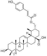 CAS # 260393-05-3, Zamanic acid, 3beta-Hydroxyurs-30-p-E-hydroxycinnamoyl-12-en-28-oic acid