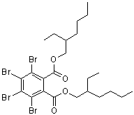 structure of CAS# 26040-51-7, 二(2-乙基己基)四溴邻苯二甲酸酯