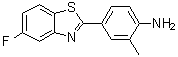 structure of CAS# 260443-89-8, 4-(5-Fluoro-2-benzothiazolyl)-2-methylbenzenamine