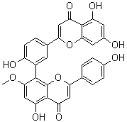 CAS 登录号：2608-21-1, 苏铁双黄酮