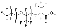 structure of CAS# 26131-32-8, 全氟代-2,5-二甲基-3,6-二氧杂壬酸甲酯