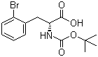 structure of CAS# 261360-76-3, Boc-D-2-溴苯丙氨酸