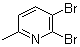 2,3-Dibromo-6-methylpyridine molecular structure (CAS 261373-04-0)